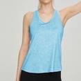 thumbnail image 2 of Timegard Workout Tops for Women Racerback Round Neck Athletic Running Tank Tops Loose Sleeveless Gym Tops, 2 of 5
