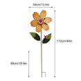 thumbnail image 3 of Outdoor Garden Courtyard Iron Art Sunflower Rotary Windmill, 3 of 11