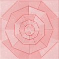 thumbnail image 1 of Ahgly Company Machine Washable Indoor Square Transitional Pastel Red Pink Area Rugs, 7' Square, 1 of 7