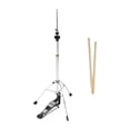 thumbnail image 2 of Bunblic Support de Chapeau Hi 3 Pieds Support Cymbale en Métal Durable pour Batteur Instrument de Musique, 2 of 8