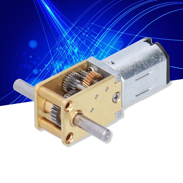 ESTINK Mini Moteur en Métal Cc, Moteur de Réduction de Vitesse de Jgyn20 Cc Moteur en Métal à Faible Bruit Mini-Roue à Vis Sans Fin pour Jouets de Robot Bricolage, Moteur en Métal de Réduction de Vitesse