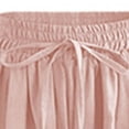 thumbnail image 5 of Diufon Chiffon Shorts for Women Elastic Waisted Ruffle Pleated Pants Solid Color Drawstring Shorts Pants, 5 of 5