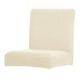 thumbnail image 1 of 2 Pcs Housse de Chaise de Bureau Solide Multicolore Résistante à l'Usure Protecteur Extérieur pour Meubles de Bureau Quatre Saisons Blanc, 1 of 7