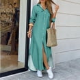 thumbnail image 2 of Ketyyh-chn99 Robes d'Été pour Femmes Robe d'Été Robes pour Femmes Robe d'Été Manches à Volants Ample Fluide Plissée Mini-Robe Vert Menthe,3TG, 2 of 5