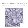 thumbnail image 4 of MAWCLOS Decals Peel And Stick Tile Sticker Backsplash Tiles 24 Pack Removable Wall Stickers PVC Floral Moroccan Waterproof DIY Style 4 3.94x3.94"/10x10cm, 4 of 8
