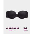 thumbnail image 4 of Maidenform Womens Comfort Devotion Custom Lift Strapless Bra, 40C, Black, 4 of 4