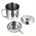 thumbnail image 2 of CNKOO 1Ensemble Ensemble de Filtres à Café Réutilisables en Acier Inoxydable Infuseur à Thé Passoire Pot de Rangement pour Huile de Cuisine Bacon Contenant à Gras Accessoire de Cafetière ZZZ, 2 of 6