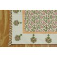 thumbnail image 2 of Casavani Hand Block Printed Cotton Green Area Rugs 4'x20' Runner Area Rugs for Hallway & Stairs, 2 of 7