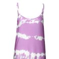 thumbnail image 4 of Daeful Robes Maxi Teinture sur Nœuds Longue Robe Sans Manches Robe d'Été Kaftan Ample Col en V Violet m, 4 of 6