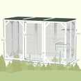 thumbnail image 3 of PawHut Cage pour Chat Intérieur Catio Enclos Extérieur pour Chat avec Toit Imperméable Blanc, 3 of 10