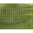 thumbnail image 4 of oneOone Georgette Viscose Green Fabric Geometric Bandhani Sewing Material Print Fabric By The Yard 42 Inches Wide, 4 of 4