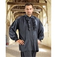thumbnail image 1 of C1101 Chemise Médiévale, Noire - Grande, 1 of 1
