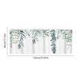 thumbnail image 2 of Birdeem Valances for Windows, Bathroom Curtains Window, Short Floral Small Window Valance Curtains for Bathroom Kitchen Cafes Thermal Insulating Tier Curtains 52X18Inch Colorful Flowers Leaves Plants, 2 of 6