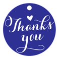 thumbnail image 1 of 100 PCS Personalized Thank You Hang Tags Custom Wedding Favors Gift Circle Paper Tags, 1 of 1
