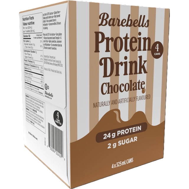 Barebells Protein Drink Chocolate 325ml (4 Pack)