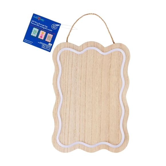 Hello Hobby! Bricolage rectangulaire ondulé à LED en bois