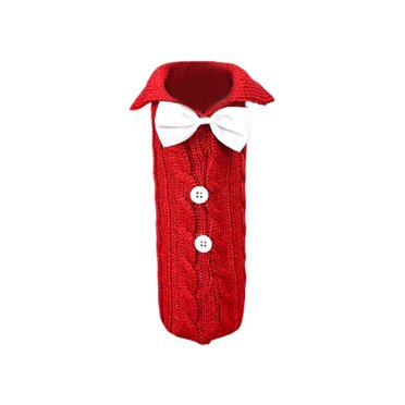 WRKEKC Clearance Wine Bottle Set Christmas Decorations Velvet Wine Bottle Bag Christmas Wine Set Restaurant Dress Up