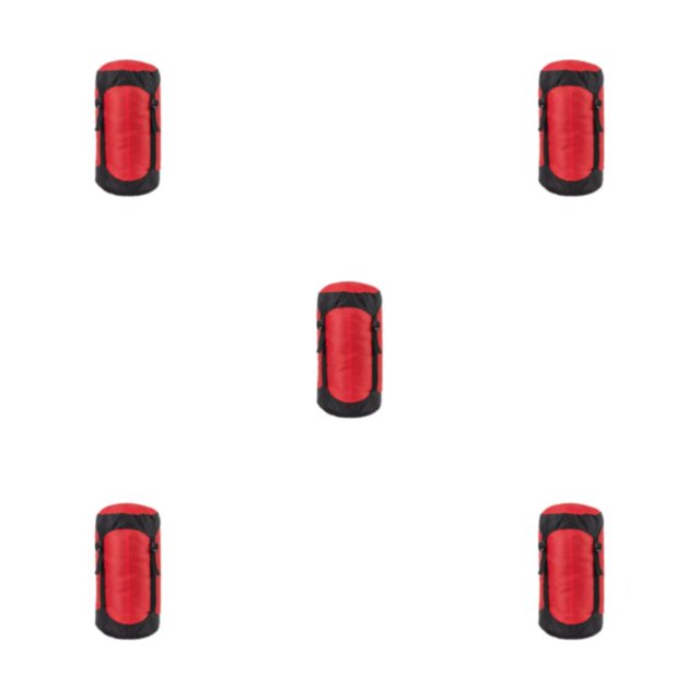 QualitChoice Sac de Compression à Cordon 1/2/3/5 Sac de Rangement pour Accessoires de Camping Randonnée Escalade Rouge/s 5 Pcs