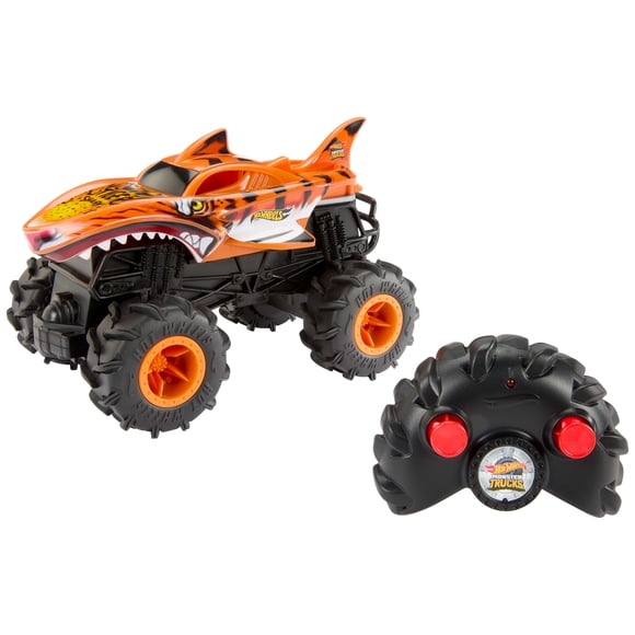 Hot Wheels Monster Trucks Téléguidé HW Tiger Shark RC, échelle1:24