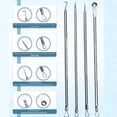 thumbnail image 4 of Hearth & Gear Grade Blackhead Extraction Tool Kit Blackhead Remover Tool Extractor Removal Kit For Popping 7/5 Pcs Set Removing For Nose Face Tools Shaving Brush Structure Gel Eyelid Wipes Nail Clean, 4 of 4