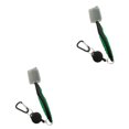 thumbnail image 3 of Ruiboury Golf Club Brush Portable Handheld Replacement Double-sided Ball Shoe Brushes Green with Lid 2Set, 3 of 6