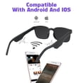 thumbnail image 2 of EIMELI Smart Glasses Wireless Bluetooth Sunglasses Open Ear Music And Hands-Free Calling Polarized Lenses IP4 Waterproof Connect Mobile Phones and Tablets (White), 2 of 6
