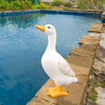 thumbnail image 4 of Cartoon Fairy Garden Duck Statue Craft Miniature for Patio Housewarming Gift Medium, 4 of 7