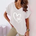 thumbnail image 2 of Birdeem Femmes Été Aguichant Mode Imprimé Régulier Col en V Femmes Manches Courtes Haut Blouse, 2 of 8