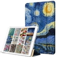 thumbnail image 1 of DuraSafe Cases pour iPad PRO 12,9 2e Gén 2017 [ iPad 12,9 Pouces 2e ] A1670 A1671 Étui Pliable Imprimé Rigide Intelligent PC Dos Transparent - Nuit Étoilée, 1 of 4