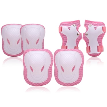 Amdohai Kids Knee Pads Set 6 in 1 Protective Gear Kit Knee Elbow Pads with Wrist Guards Children Sports Safety Protection Pads for Cycling Roller