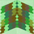 thumbnail image 1 of Ahgly Company Tapis d'Intérieur Lavable en Machine Carré Vert Fougère Transitionnel, 4 Pieds Carré, 1 of 7