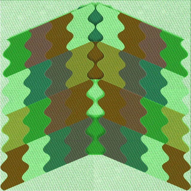 Ahgly Company Tapis d'Intérieur Lavable en Machine Carré Vert Fougère Transitionnel, 4 Pieds Carré