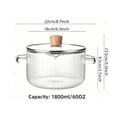 thumbnail image 3 of Glass Soup Pot with Double Handles for Stovetop Cooking and Kitchen Meal Prep, 3 of 7