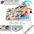 thumbnail image 2 of iPad PRO 12.9 3 [ 3rd Generation 2018 ] A1876 A2014 A1895 MTHN2LL/A MTHU2LL/A MTEL2LL/A MTEM2LL/A Trifold Printed PC Lightweight Protective Clear Back Cover - Yarn Flowers, 2 of 7