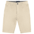 thumbnail image 1 of Buyless Fashion Shorts Garçon Pantalon devant Plat Coton Décontracté Coupe Droite, 1 of 7