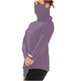 thumbnail image 2 of Ovbmpzd Long Sleeve Ladies Tops Clear Sun Protection Solid Breathable Tees Tees for Women M, 2 of 8