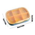 thumbnail image 3 of Vrorvz Boîte de Rangement de Médicaments Portable avec 6 Compartiments, Pratique pour le Voyage, Conception Détachable, Étanche, Compacte, Étui de Transport pour Médicaments, Organisateur Anti-Humidité pour une Utilisation Facile, 3 of 6