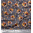 thumbnail image 1 of Soimoi Viscose Chiffon Fabric Feather & Bird Cartoon Print Fabric by Yard 42 Inch Wide, 1 of 3
