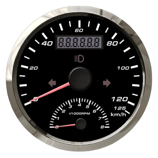 60 Km/h GPS Speedometer Car Truck Boat ATV Digital Gauge With 4000 RPM Tachometer 9-32V