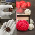 thumbnail image 5 of Unique Bargains 12 Pcs Wicker Rattan Balls Decorative Balls 1.2Inch for Vase Fillers ,Wedding ,Party ,White, 5 of 5