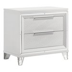 Marmore 2-drawer Table de chevet blanche
