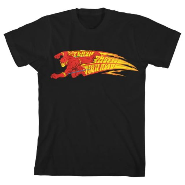 DC Comics The Flash Fastest Man Alive Kids Black T-Shirt
