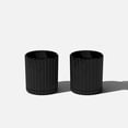 thumbnail image 1 of Veradek Mason Series Demi 6" Planter 2 Pack Black, 1 of 7