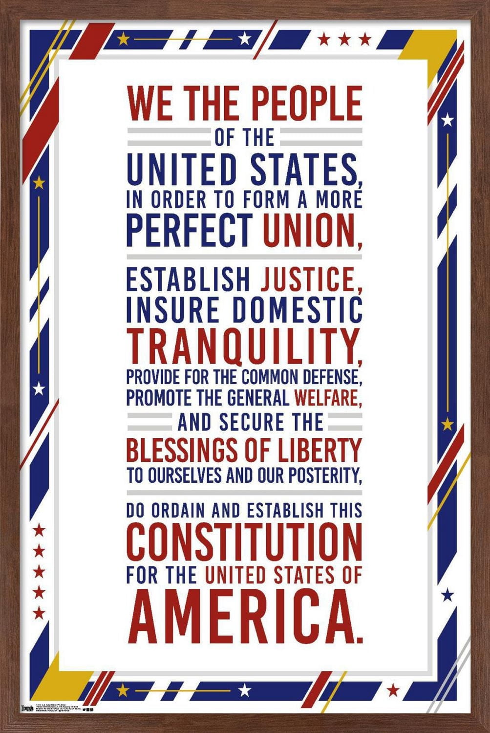 Les États-Unis d'Amérique - Préambule de la Constitution