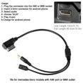thumbnail image 1 of Loewten 3.5mm Connector Cable AUX Charging Cable 12cm/4.7in Fits For S SL CLS Class AMI MMI Interface,2 In 1 Charging Audio Cable,Media Cable, 1 of 8