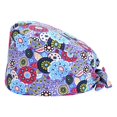 thumbnail image 1 of destyer Gourd Caps Nurse Durability Pure Color Button Professional Assorted Colors Tie Back Work Uniform Operating Hats L24, 1 of 7