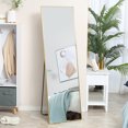 thumbnail image 2 of HOMCOM Full Length Mirror with Stand, Floor Standing Mirror Aluminum Alloy, 2 of 10