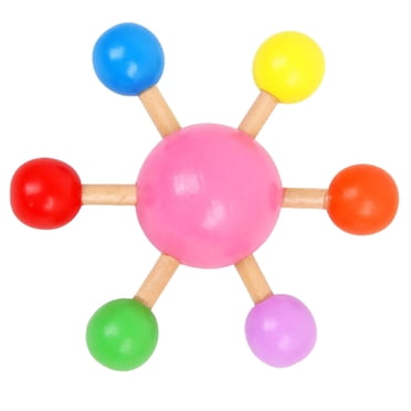 EGNMCR Wooden Colorful Rotating Gyroscope Stress Relief Toys Children's Educational Toy Stress relief to ys Birthday Gifts for Kids