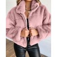 thumbnail image 1 of REDHOTYPE Women's Button Long Sleeve Brushed Jacket Coats with Pockets, 1 of 1