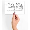 thumbnail image 2 of Inkdotpot RSVP Postcards (Set Of 50) 4"X6" Blank With Mailing Side,RSVP Reply Response Cards For Wedding Script Style Print Return Cards, 2 of 5
